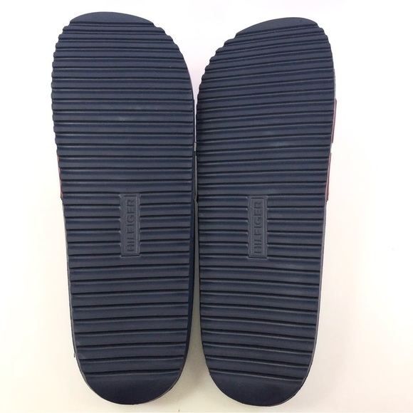 Tommy Hilfiger Men's Rafael Color Block Pool Slides in Gray-Size 13M - Picture 8 of 8